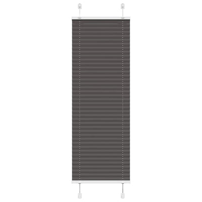 Plisségardin Sort 40x100 cm Stofbredde 39,4 cm Polyester