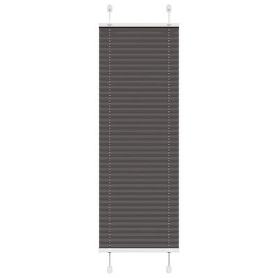 Plisségardin Sort 45x100 cm Stofbredde 44,4 cm Polyester