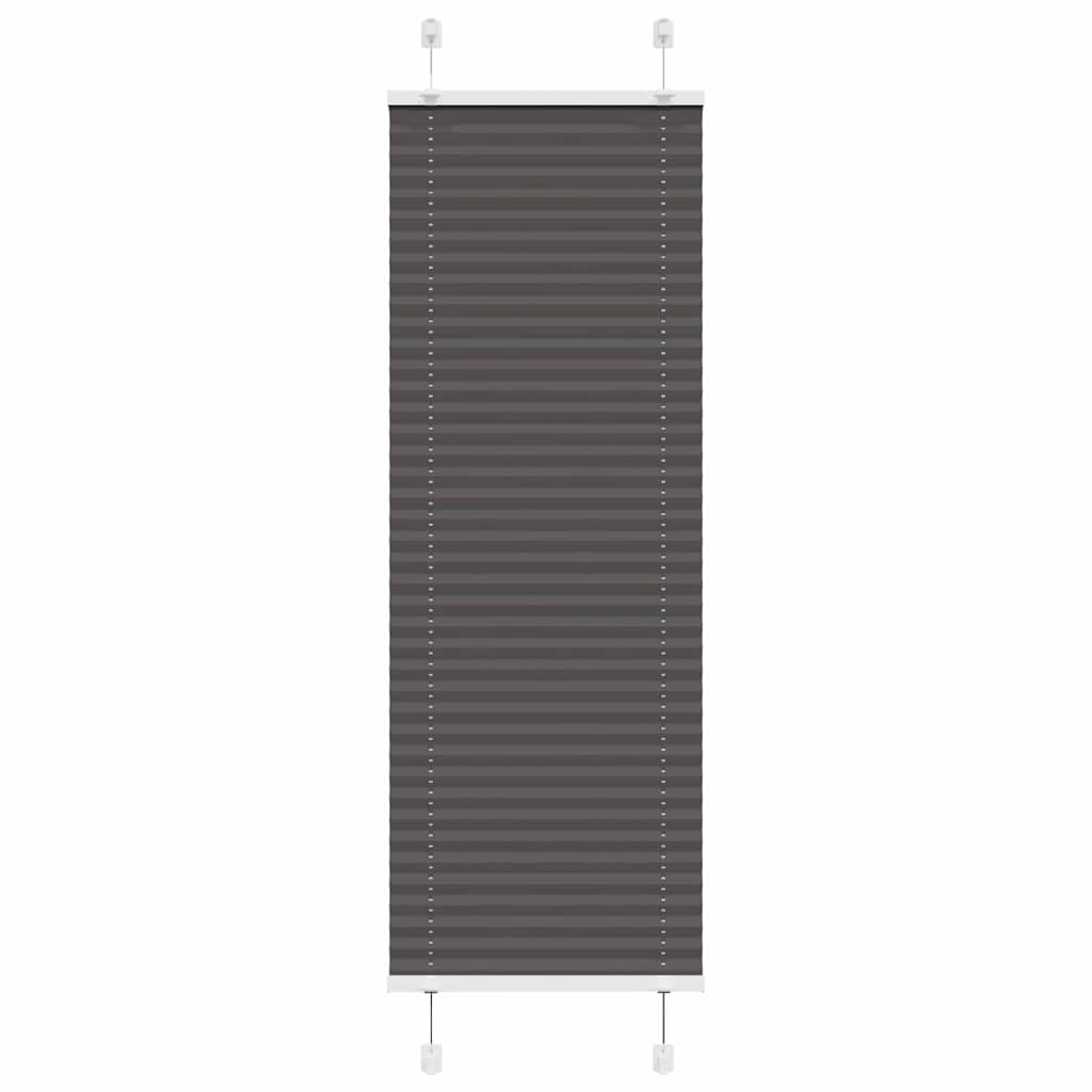 Plisségardin Sort 50x100 cm Stofbredde 49,4 cm Polyester
