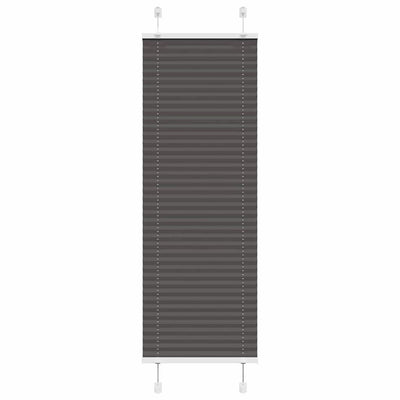 Plisségardin Sort 50x100 cm Stofbredde 49,4 cm Polyester