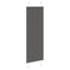 Plisségardin Sort 50x100 cm Stofbredde 49,4 cm Polyester