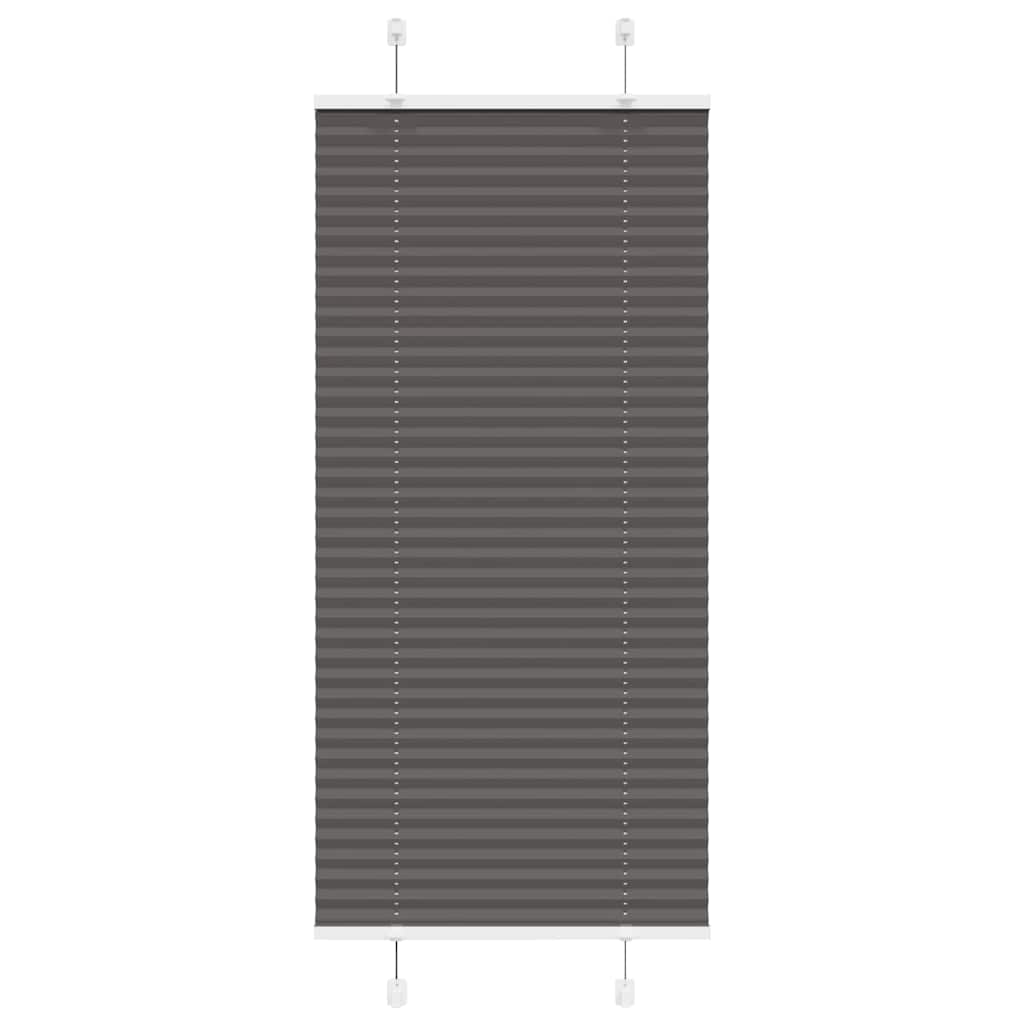 Plisségardin Sort 65x100 cm Stofbredde 64,4 cm Polyester