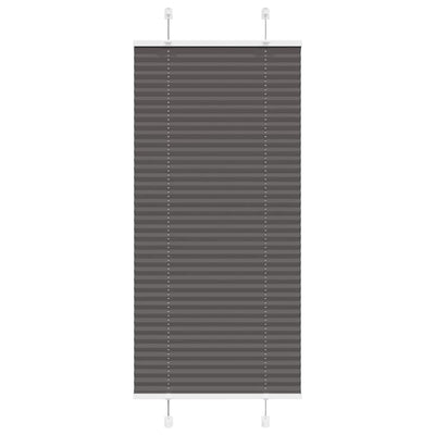 Plisségardin Sort 65x100 cm Stofbredde 64,4 cm Polyester