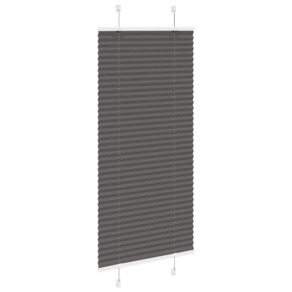 Plisségardin Sort 65x100 cm Stofbredde 64,4 cm Polyester