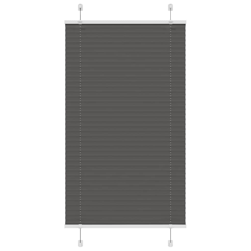 Plisségardin Sort 70x100 cm Stofbredde 69,4 cm Polyester