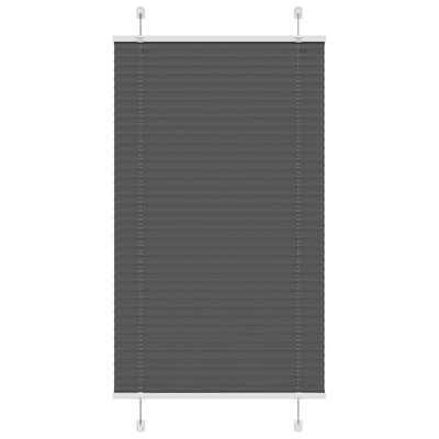 Plisségardin Sort 70x100 cm Stofbredde 69,4 cm Polyester