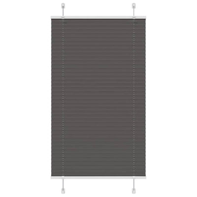 Plisségardin Sort 80x100 cm Stofbredde 79,4 cm Polyester