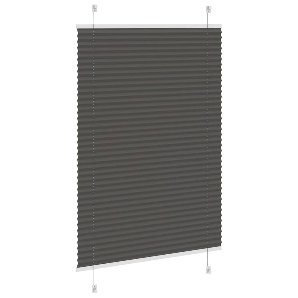 Plisségardin Sort 90x100 cm Stofbredde 89,4 cm Polyester