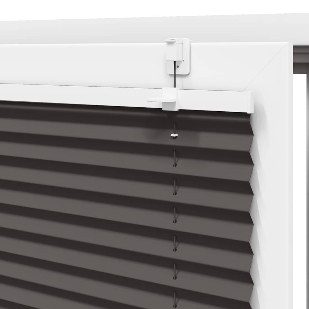 Plisségardin Sort 105x100 cm Stofbredde 104,4 cm Polyester