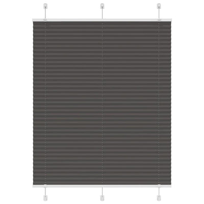 Plisségardin Sort 110x100 cm Stofbredde 109,4 cm Polyester