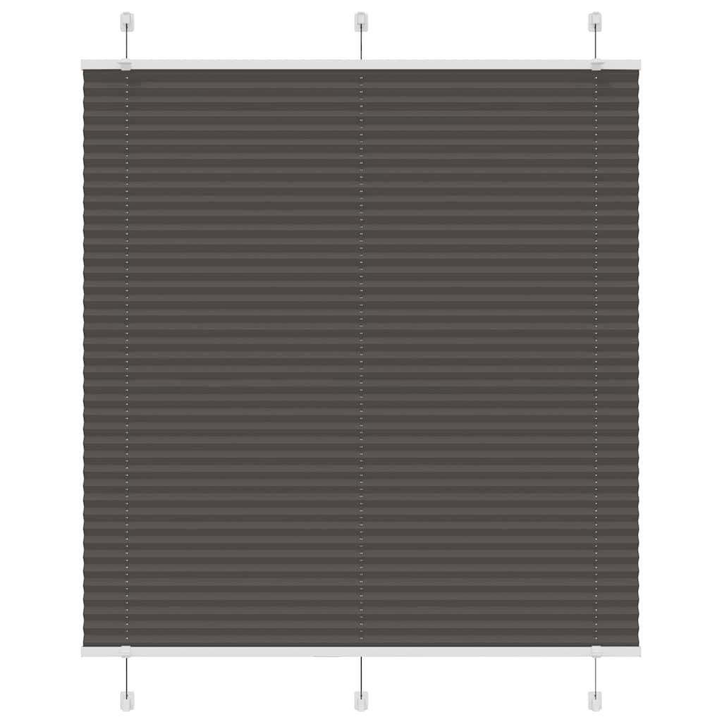 Plisségardin Sort 115x100 cm Stofbredde 114,4 cm Polyester