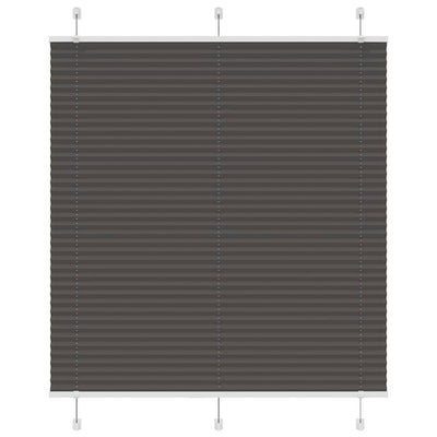 Plisségardin Sort 115x100 cm Stofbredde 114,4 cm Polyester