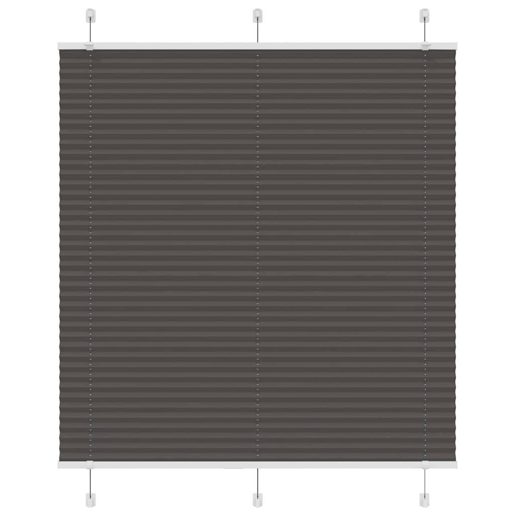 Plisségardin Sort 120x100 cm Stofbredde 119,4 cm Polyester