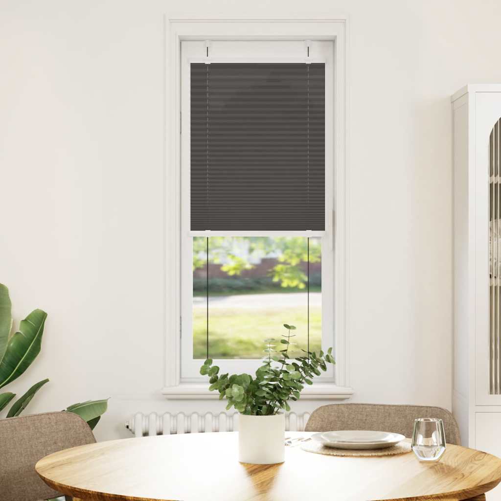 Plisségardin Sort 40x150 cm Stofbredde 39,4 cm Polyester