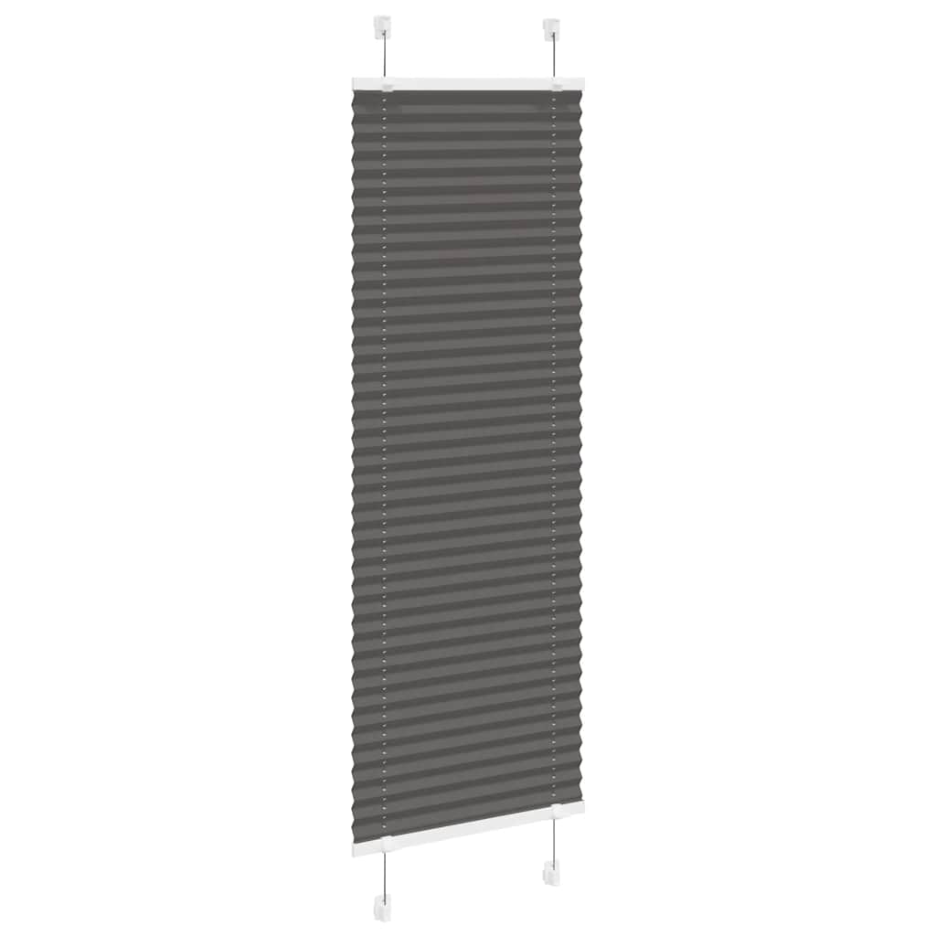 Plisségardin Sort 40x150 cm Stofbredde 39,4 cm Polyester