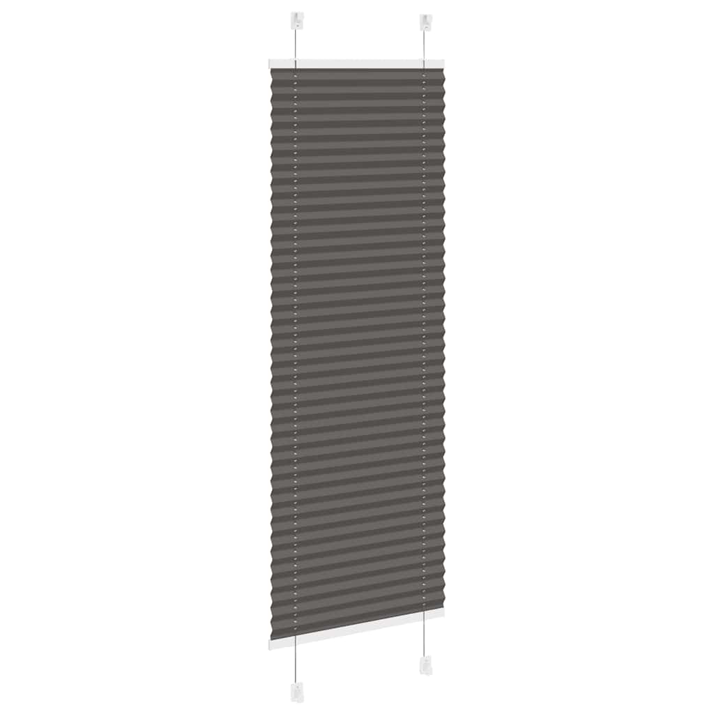 Plisségardin Sort 40x150 cm Stofbredde 39,4 cm Polyester