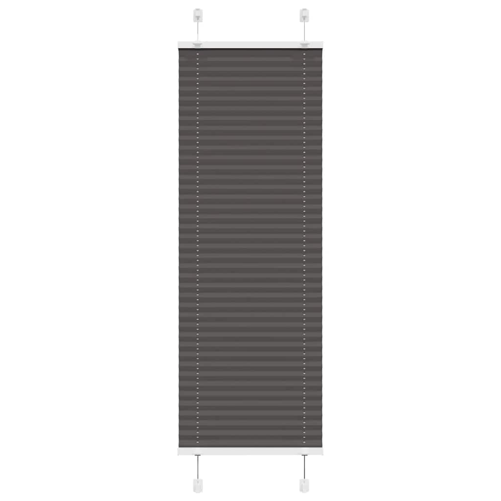 Plisségardin Sort 45x150 cm Stofbredde 44,4 cm Polyester