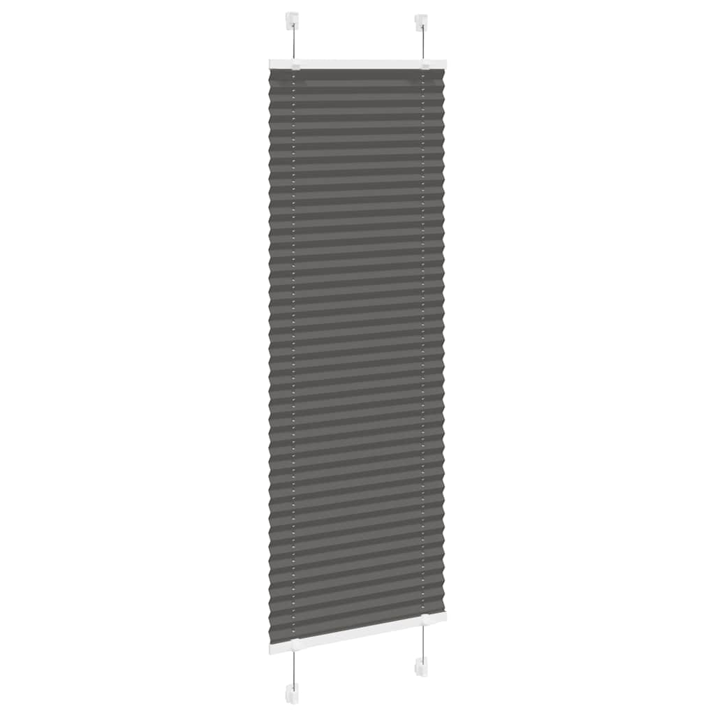 Plisségardin Sort 50x150 cm Stofbredde 49,4 cm Polyester