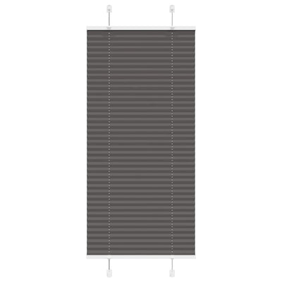 Plisségardin Sort 55x150 cm Stofbredde 54,4 cm Polyester