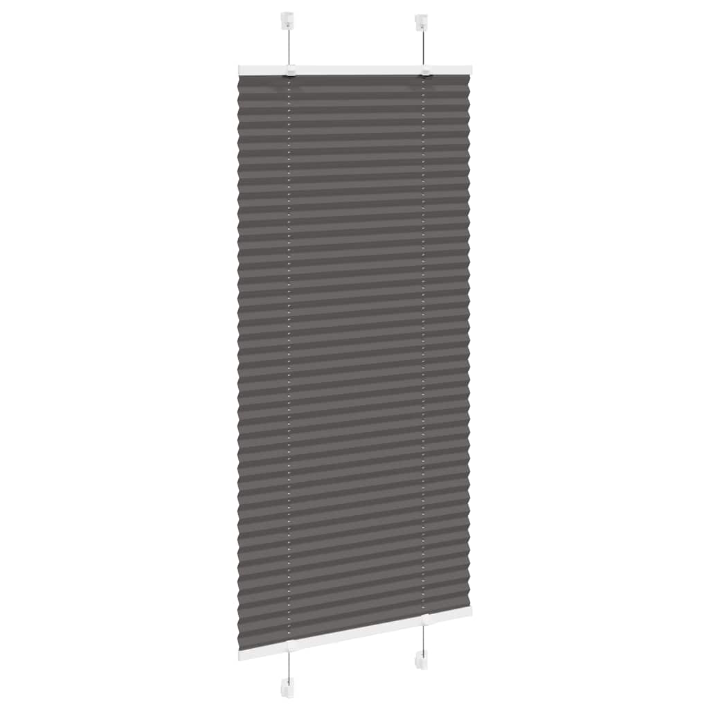 Plisségardin Sort 55x150 cm Stofbredde 54,4 cm Polyester