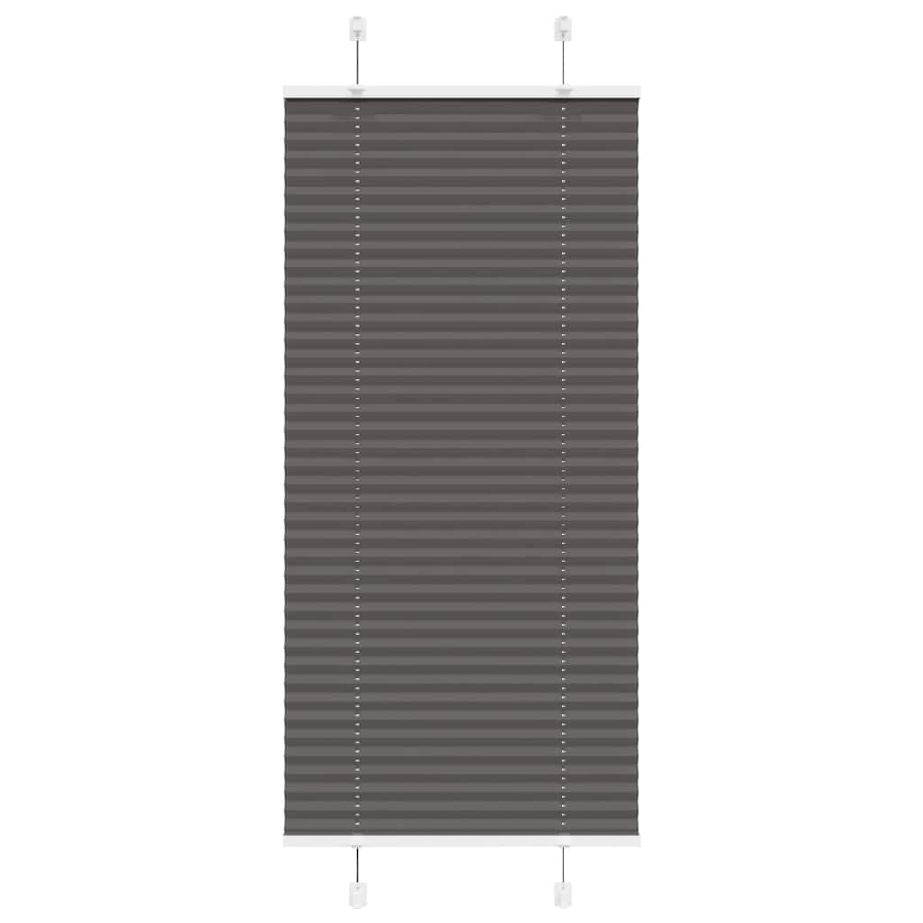 Plisségardin Sort 65x150 cm Stofbredde 64,4 cm Polyester