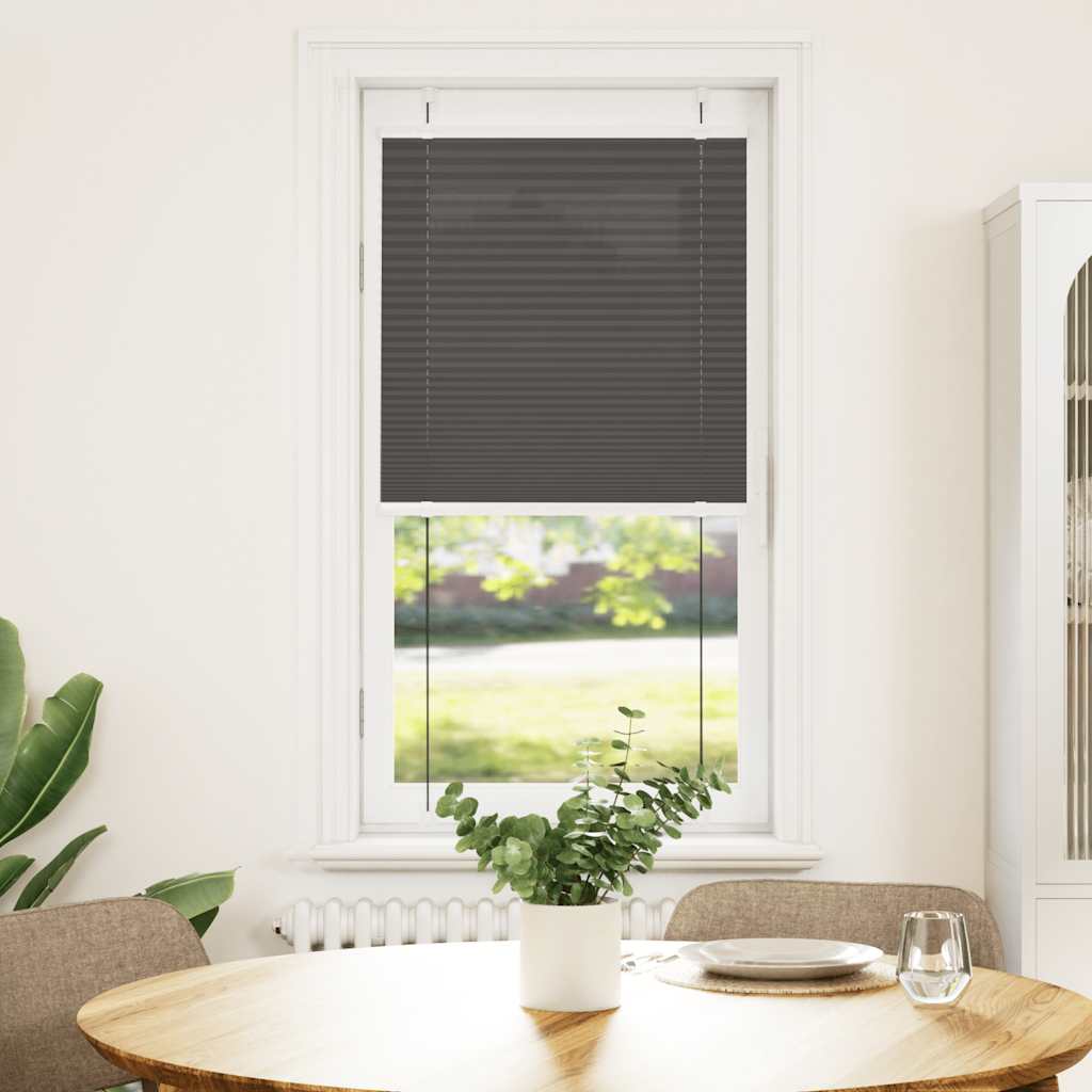 Plisségardin Sort 65x150 cm Stofbredde 64,4 cm Polyester