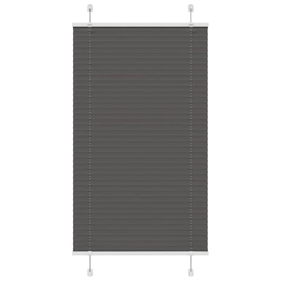 Plisségardin Sort 70x150 cm Stofbredde 69,4 cm Polyester