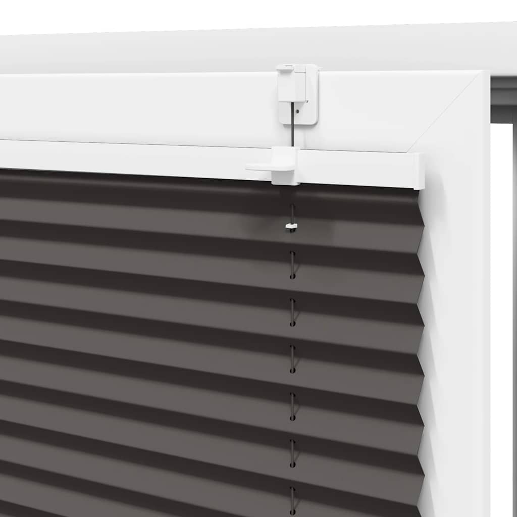 Plisségardin Sort 80x150 cm Stofbredde 79,4 cm Polyester
