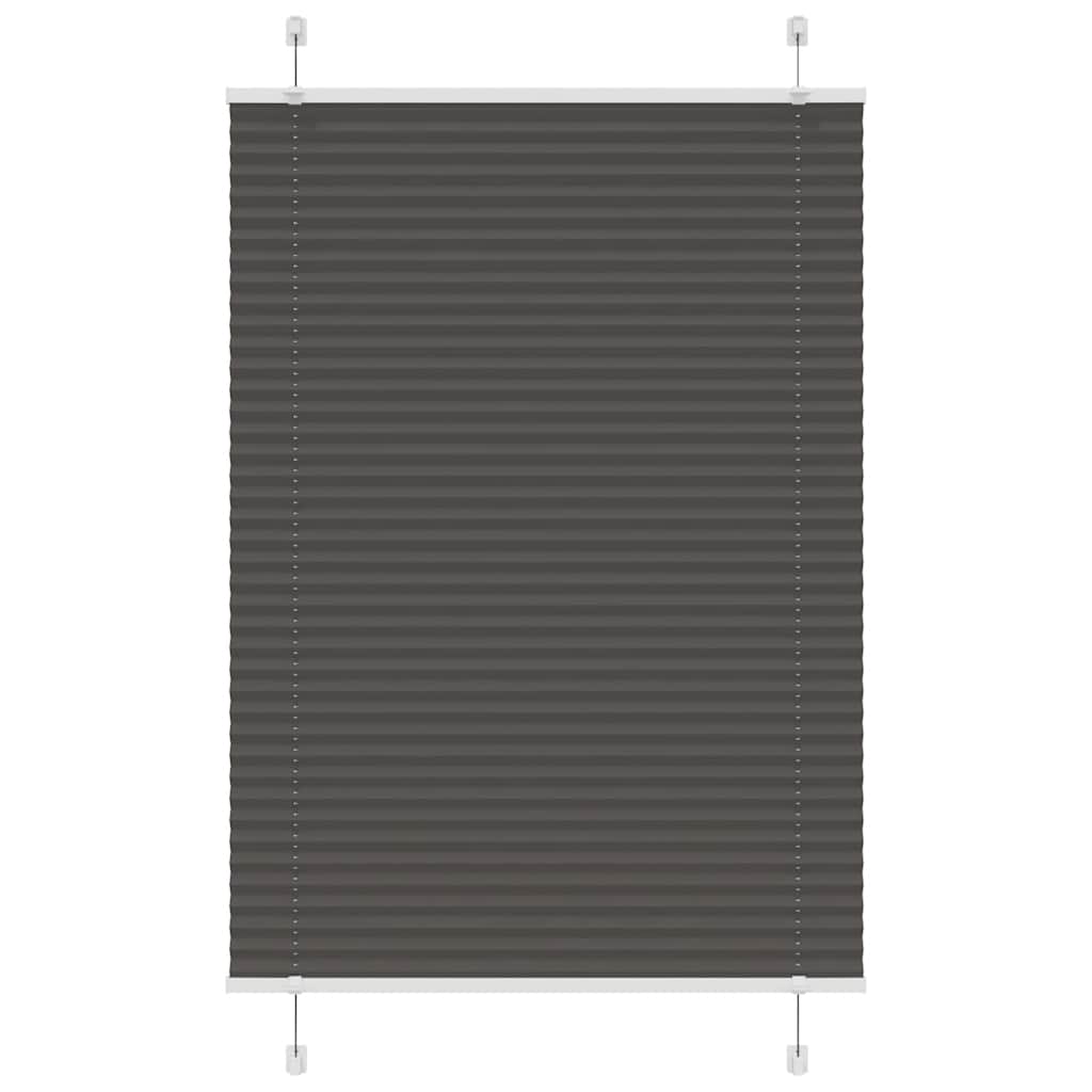 Plisségardin Sort 90x150 cm Stofbredde 89,4 cm Polyester