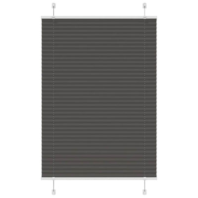 Plisségardin Sort 90x150 cm Stofbredde 89,4 cm Polyester