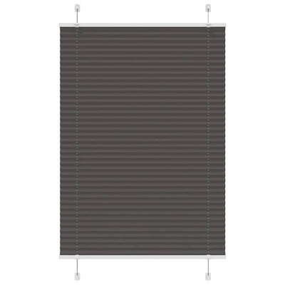 Plisségardin Sort 95x150 cm Stofbredde 94,4 cm Polyester
