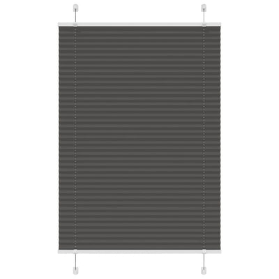 Plisségardin Sort 100x150 cm Stofbredde 99,4 cm Polyester