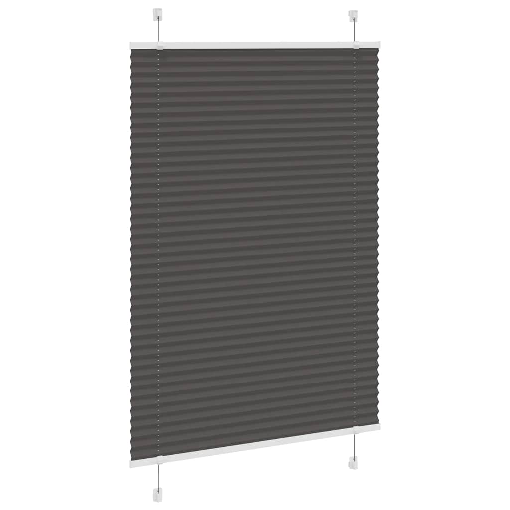 Plisségardin Sort 100x150 cm Stofbredde 99,4 cm Polyester