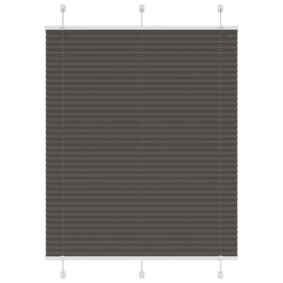 Plisségardin Sort 105x150 cm Stofbredde 104,4 cm Polyester