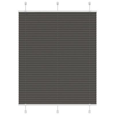 Plisségardin Sort 110x150 cm Stofbredde 109,4 cm Polyester