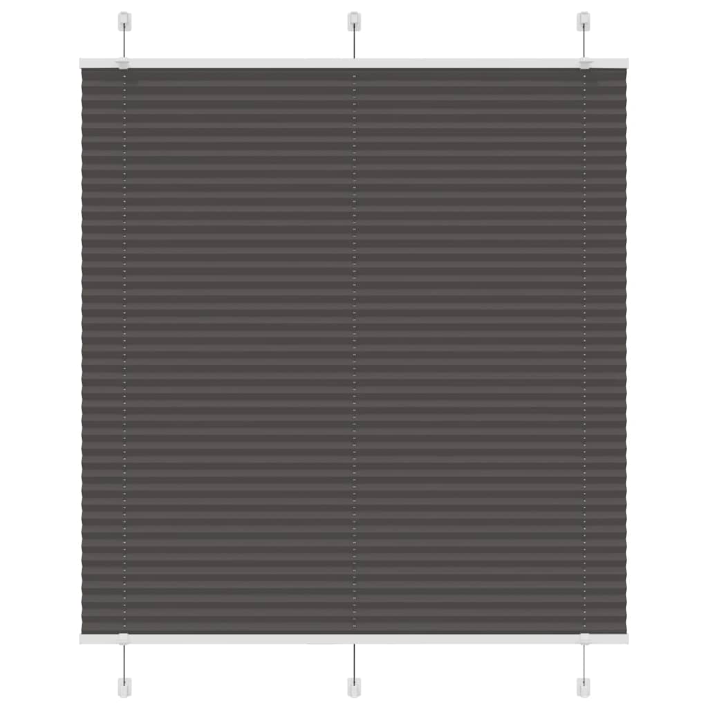 Plisségardin Sort 115x150 cm Stofbredde 114,4 cm Polyester