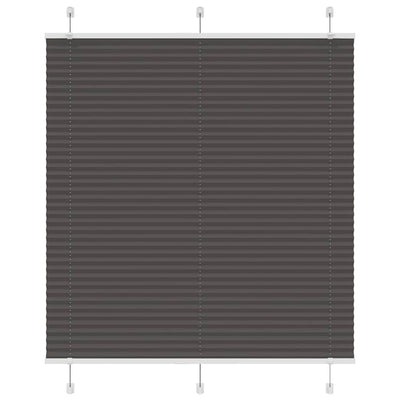 Plisségardin Sort 115x150 cm Stofbredde 114,4 cm Polyester
