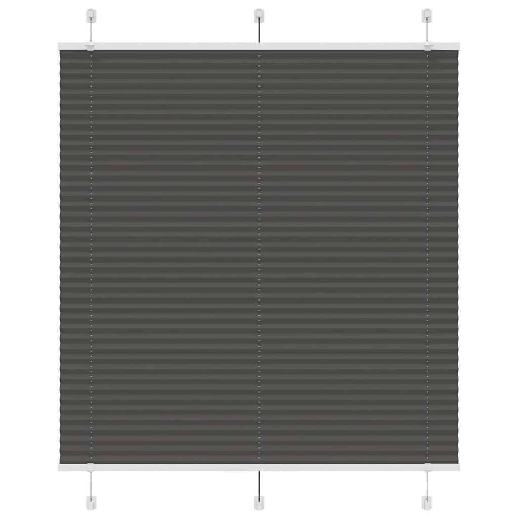 Plisségardin Sort 120x150 cm Stofbredde 119,4 cm Polyester