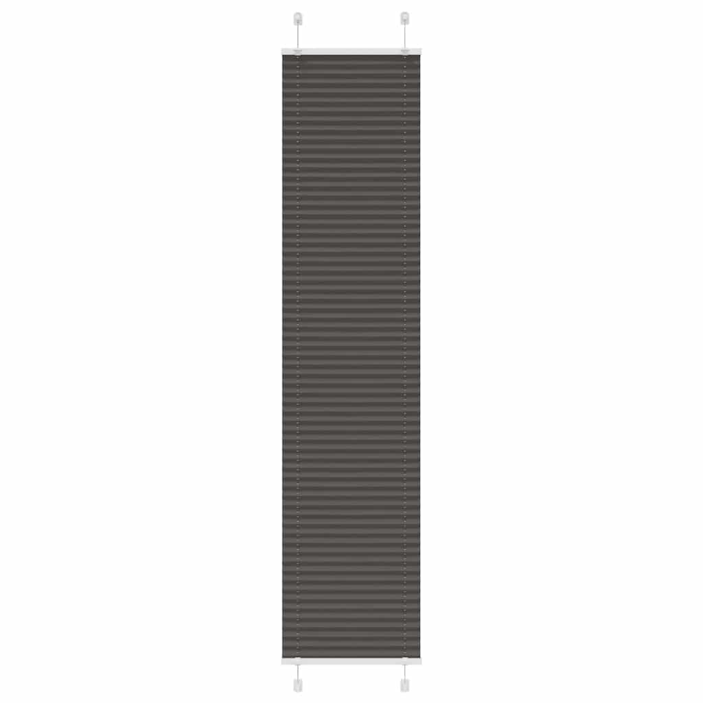 Plisségardin Sort 45x200 cm Stofbredde 44,4 cm Polyester