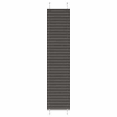 Plisségardin Sort 45x200 cm Stofbredde 44,4 cm Polyester