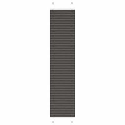 Plisségardin Sort 50x200 cm Stofbredde 49,4 cm Polyester