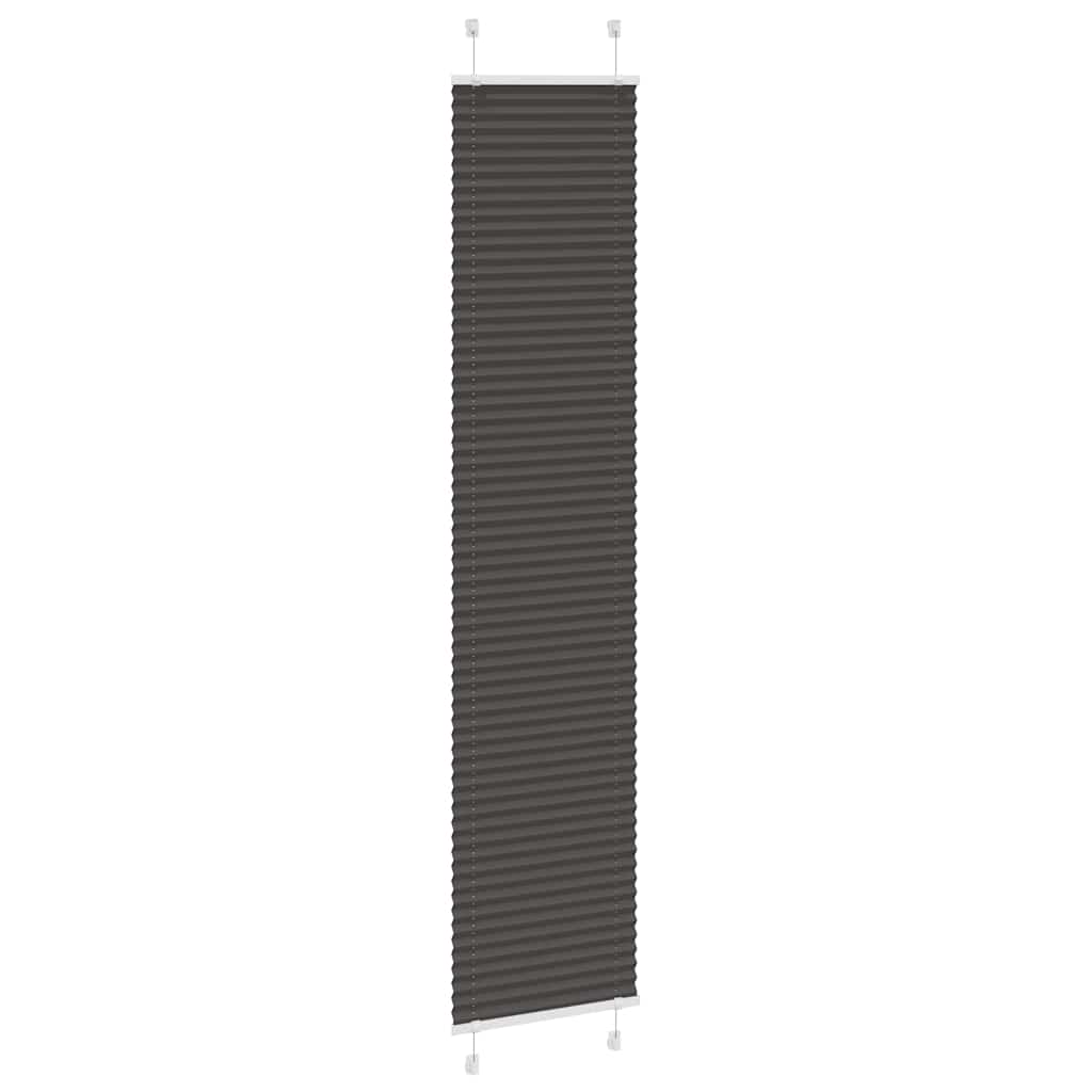 Plisségardin Sort 50x200 cm Stofbredde 49,4 cm Polyester