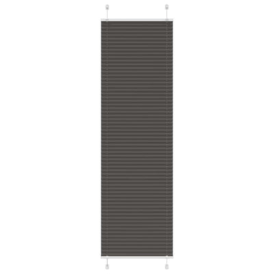 Plisségardin Sort 60x200 cm Stofbredde 59,4 cm Polyester