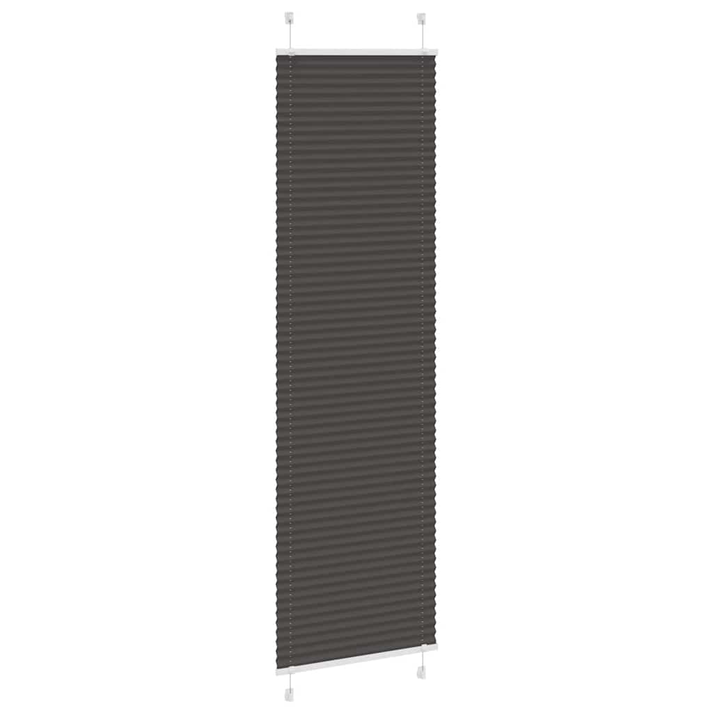 Plisségardin Sort 60x200 cm Stofbredde 59,4 cm Polyester