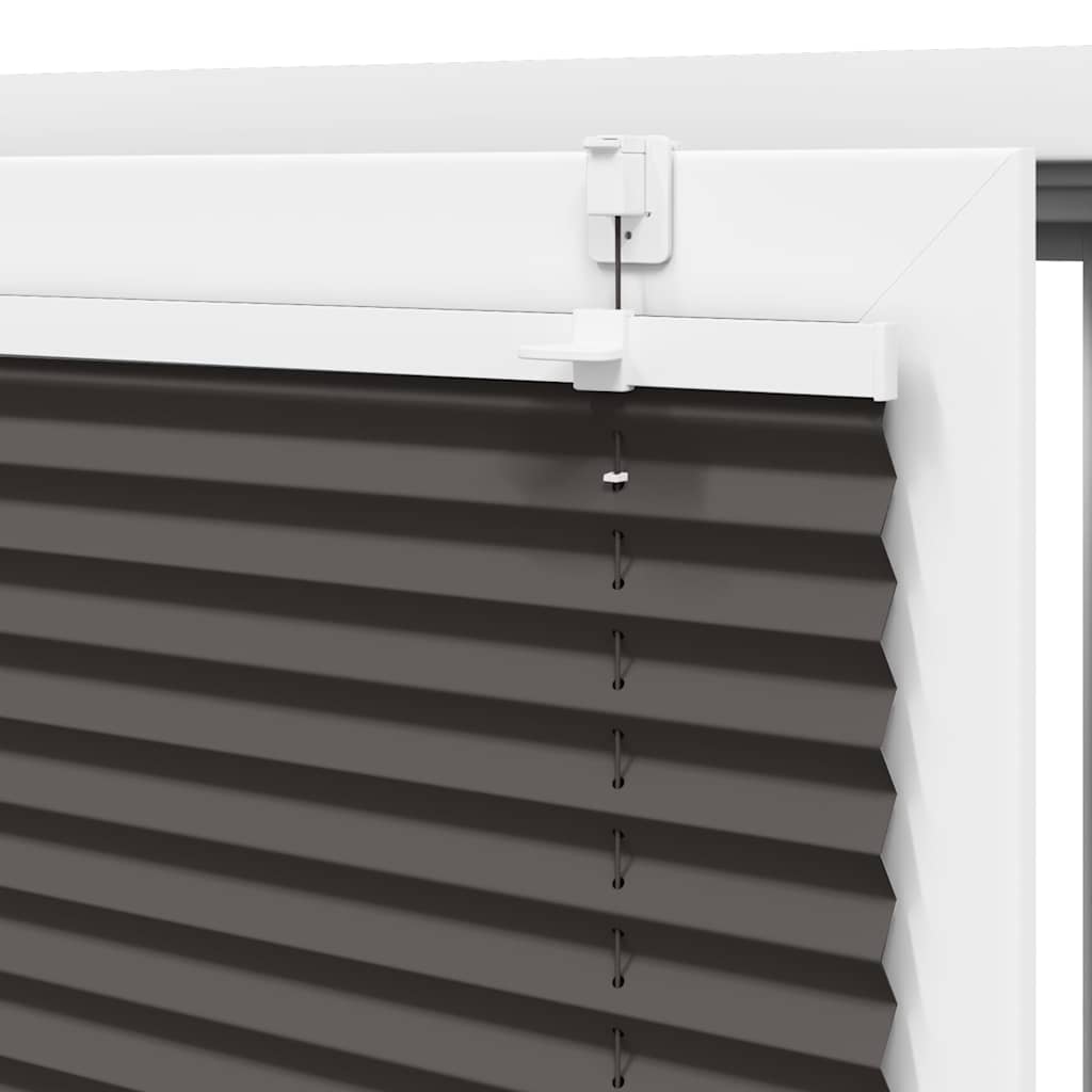 Plisségardin Sort 60x200 cm Stofbredde 59,4 cm Polyester