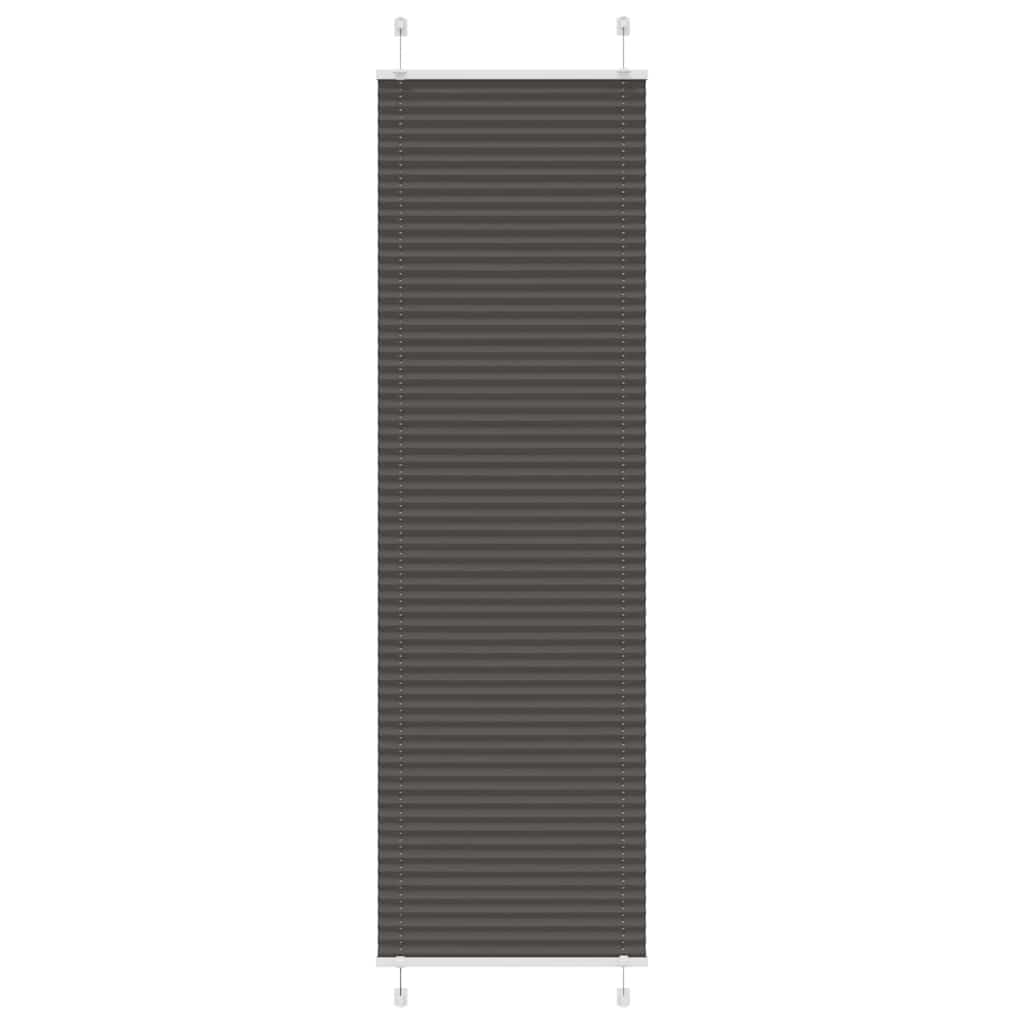 Plisségardin Sort 65x200 cm Stofbredde 64,4 cm Polyester