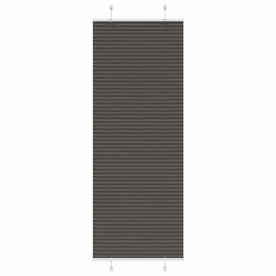 Plisségardin Sort 75x200 cm Stofbredde 74,4 cm Polyester