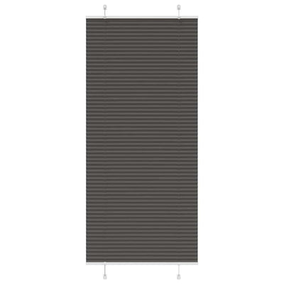 Plisségardin Sort 95x200 cm Stofbredde 94,4 cm Polyester