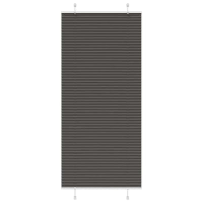 Plisségardin Sort 100x200 cm Stofbredde 99,4 cm Polyester
