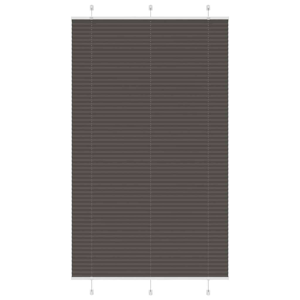 Plisségardin Sort 115x200 cm Stofbredde 114,4 cm Polyester